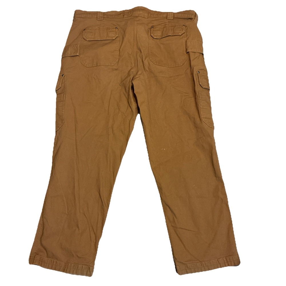 Mens Duluth Flex Fire Hose Relaxed Fit Cargo Pants Brown Fits 47x31 Tag 48x32, - Picture 6 of 14